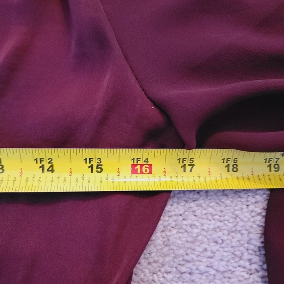 Naked Zebra Elegant Burgundy Jumpsuit S - Picture 13 of 16